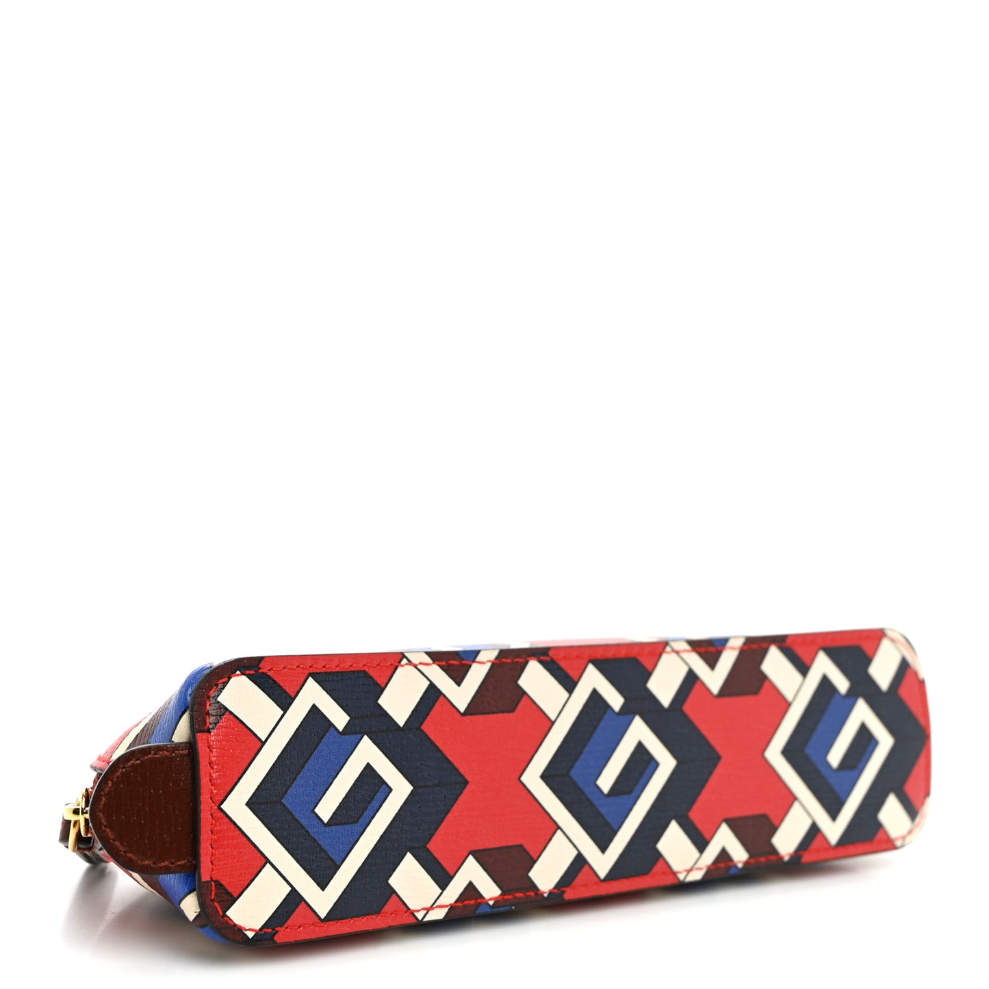 Shangai Calfskin Geometric G Pencil Case Multicolor