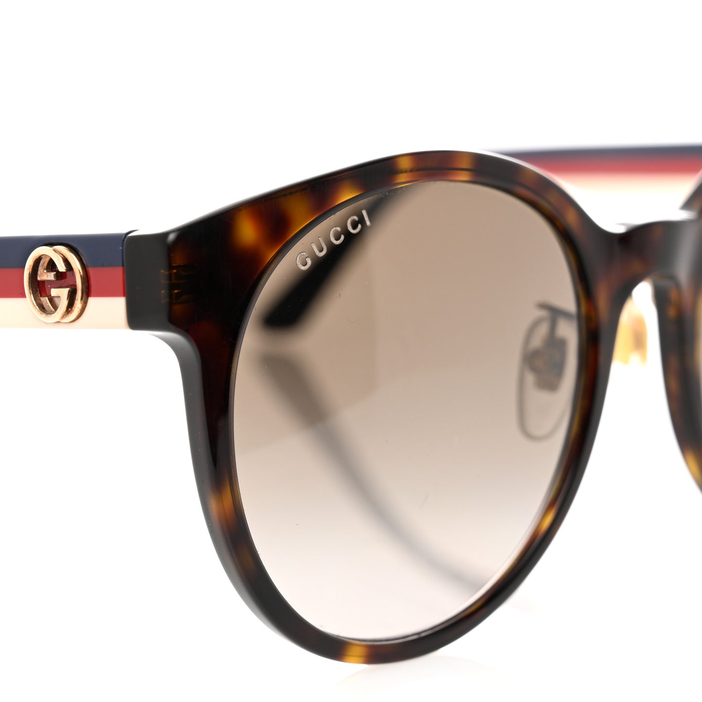Acetate Round Eye GG Web Sunglasses GG0854SK Tortoise