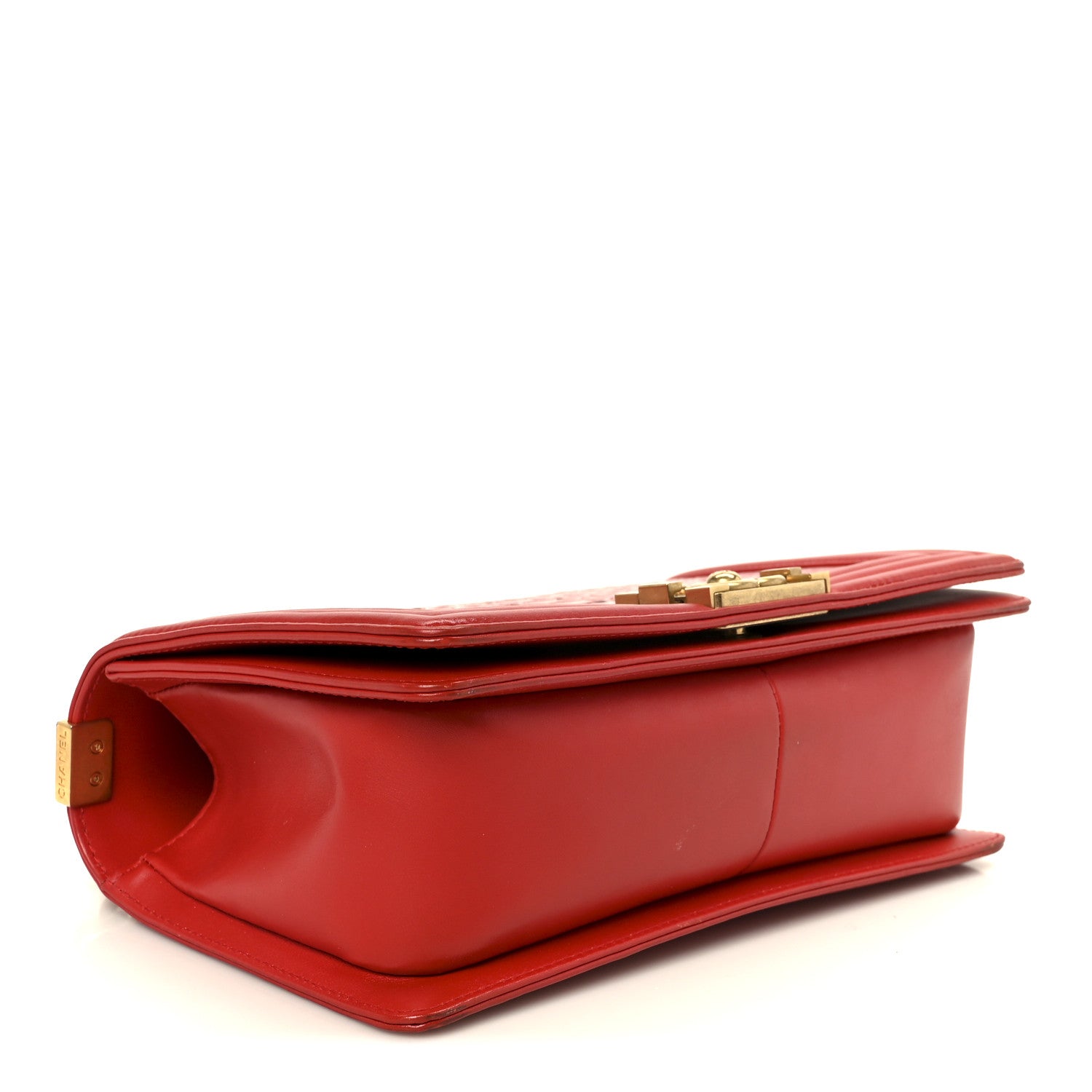 Chanel Snakeskin Medium Boy Flap Red 4 of 10