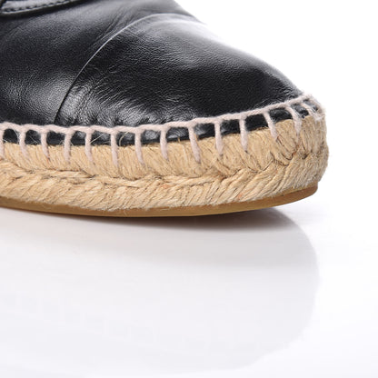 Chanel Lambskin CC Espadrilles 40 Black 16 of 19
