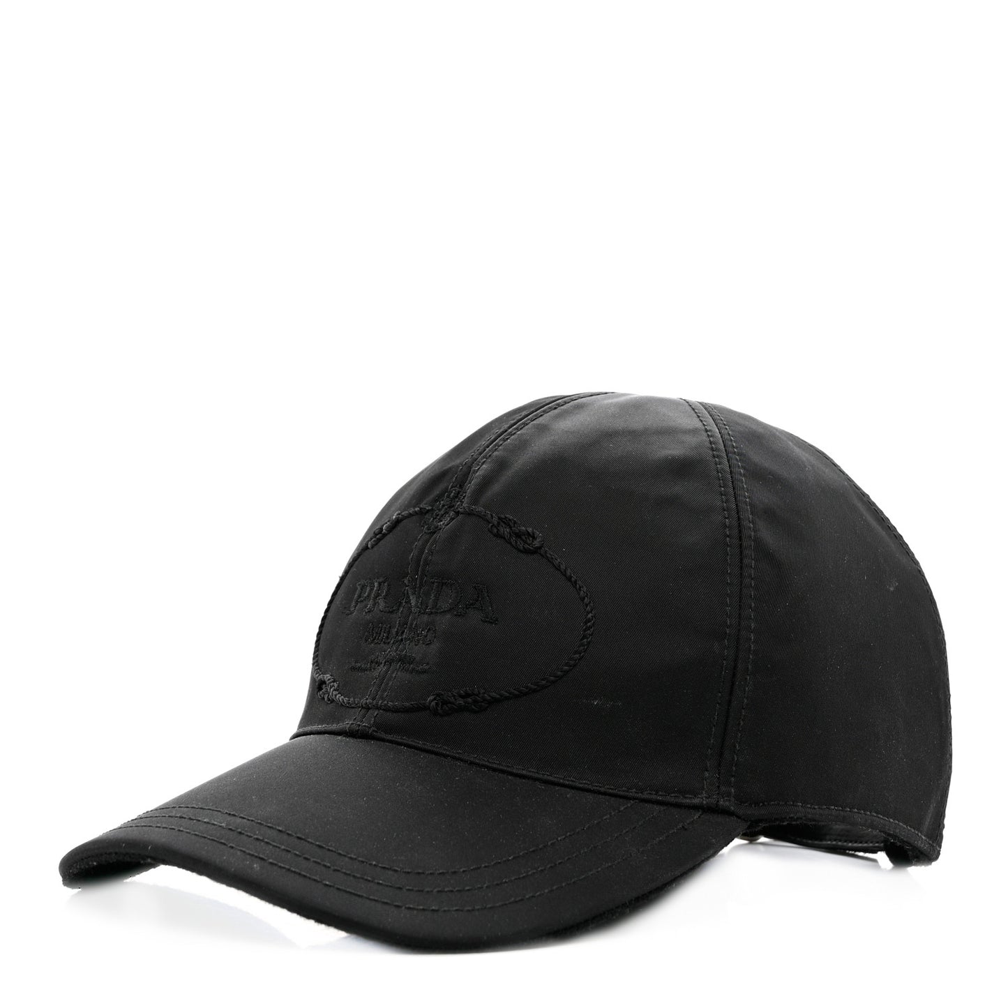 Tessuto Nylon Canapa Baseball Cap M Black
