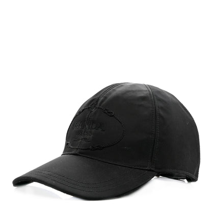 Prada Tessuto Nylon Canapa Baseball Cap M Black 1 of 12