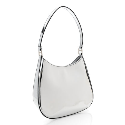 Prada Spazzolato Cleo Shoulder Bag Argento 3 of 11