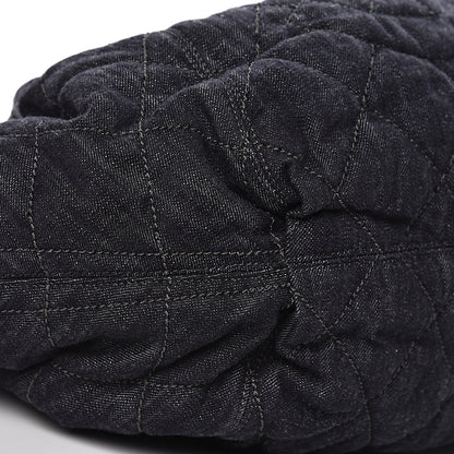 Chanel Denim Quilted Stretch Spirit Large Cabas Tote Blue 9 of 11