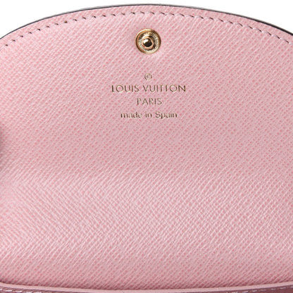 Louis Vuitton Damier Ebene Rosalie Coin Purse Rose Ballerine 7 of 11