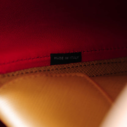 Prada Saffiano Cuir Large Double Bag Caramel 8 of 8