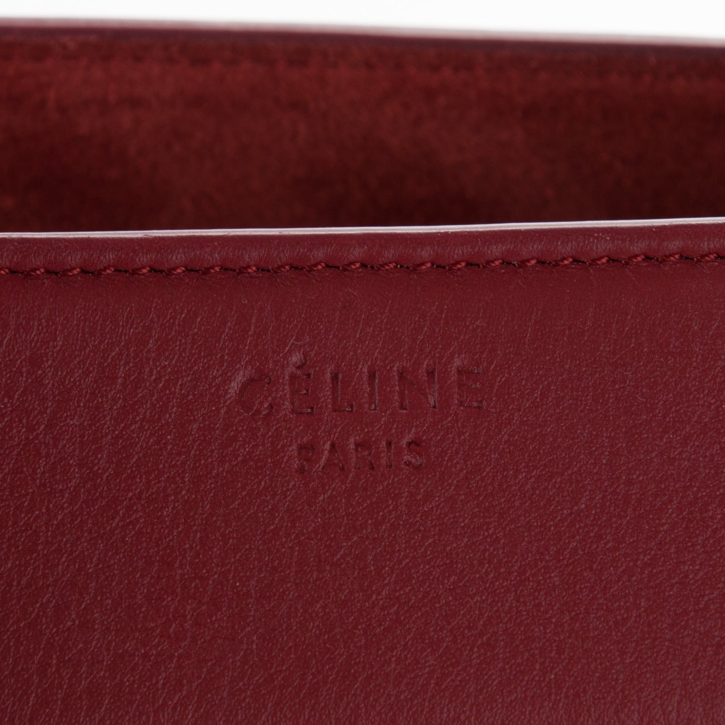 Supple Calfskin Medium Phantom Luggage Red