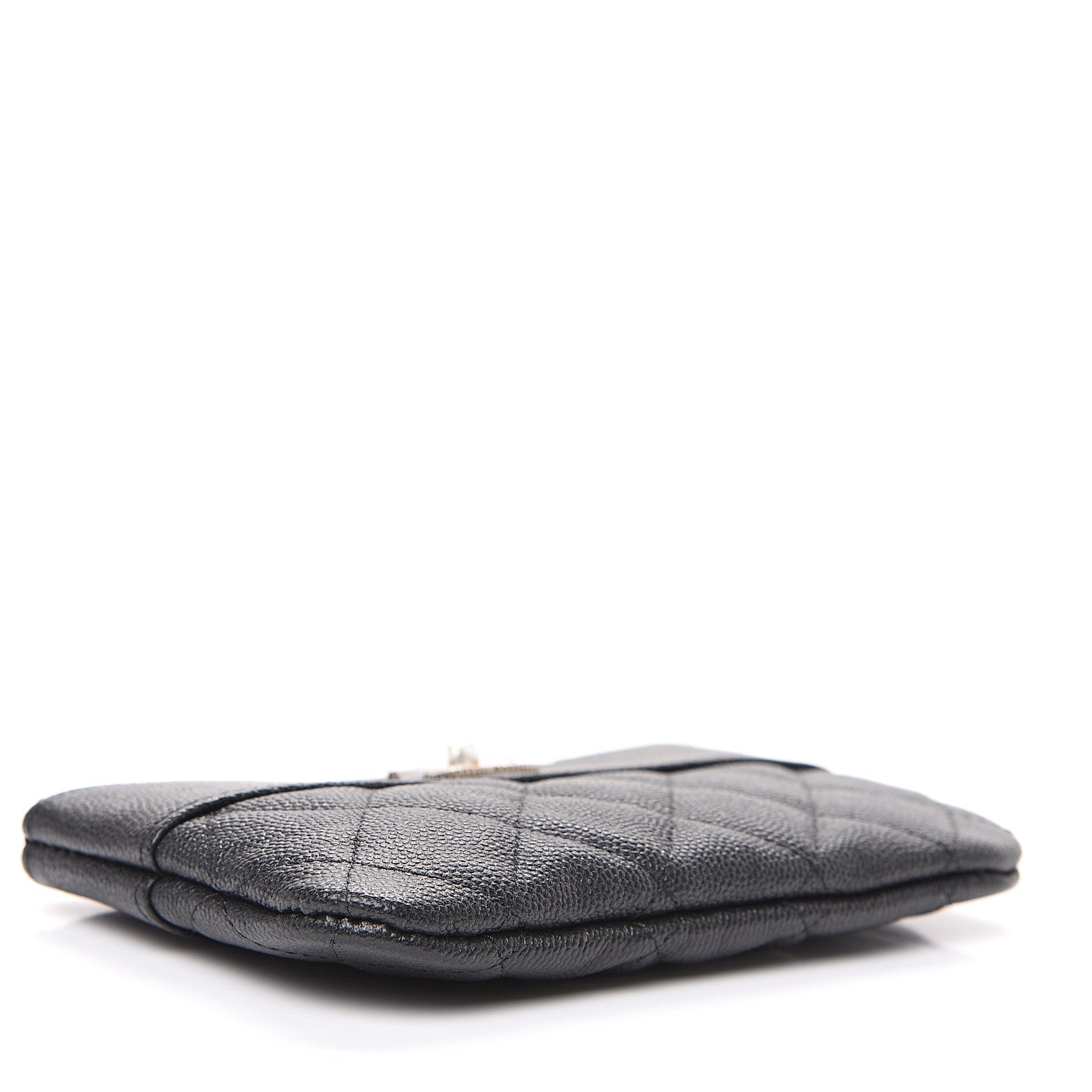 Chanel Caviar Quilted Small Vintage Mademoiselle Cosmetic Case Black 3 of 7