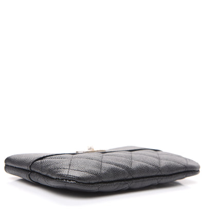 Chanel Caviar Quilted Small Vintage Mademoiselle Cosmetic Case Black 3 of 7