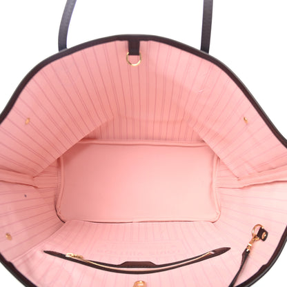 Louis Vuitton Damier Ebene Neo Neverfull MM Rose Ballerine 4 of 4