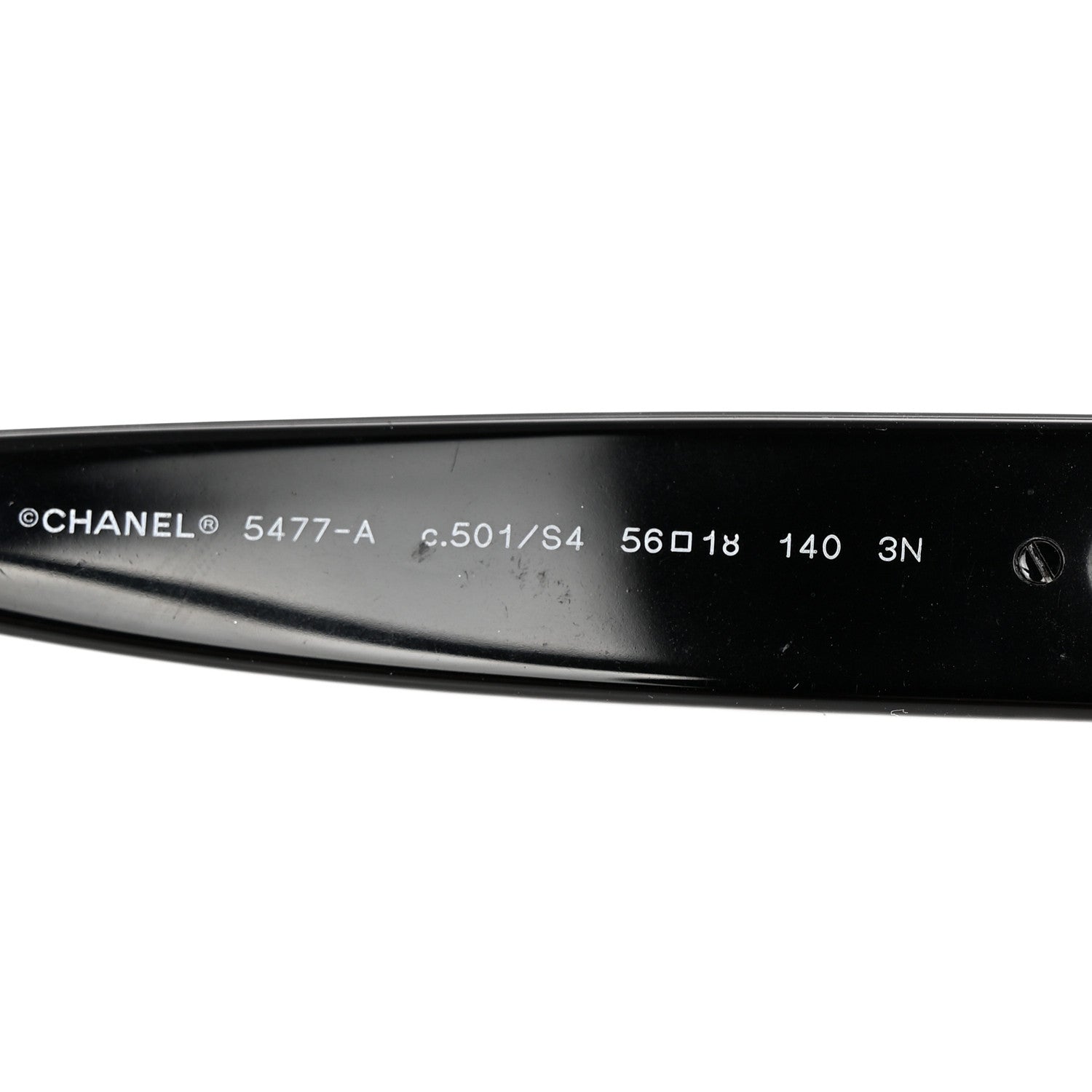 Chanel Acetate Enamel Heart Butterfly Sunglasses 5477-A Black 5 of 8