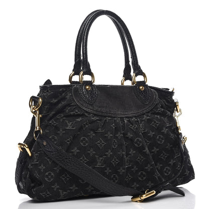 Louis Vuitton Denim Neo Cabby MM Black 3 of 10