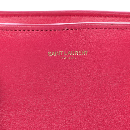 Saint Laurent Calfskin Small Monogram Cabas Fuchsia 9 of 15