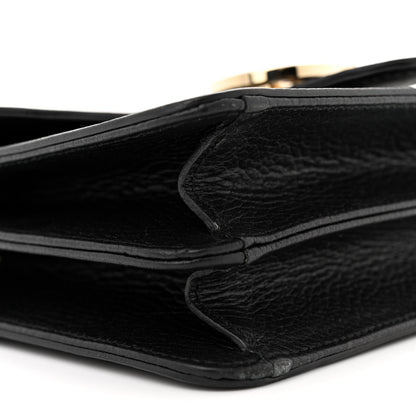 Gucci Dollar Calfskin Small Interlocking G Shoulder Bag Black 9 of 12
