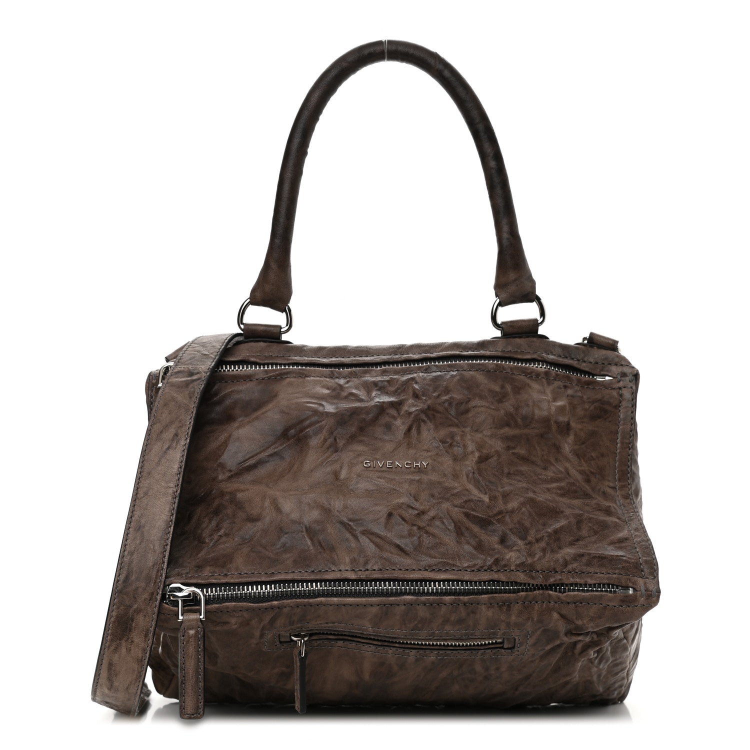 Givenchy Tumbled Sheepskin Medium Pandora Charcoal 1 of 7