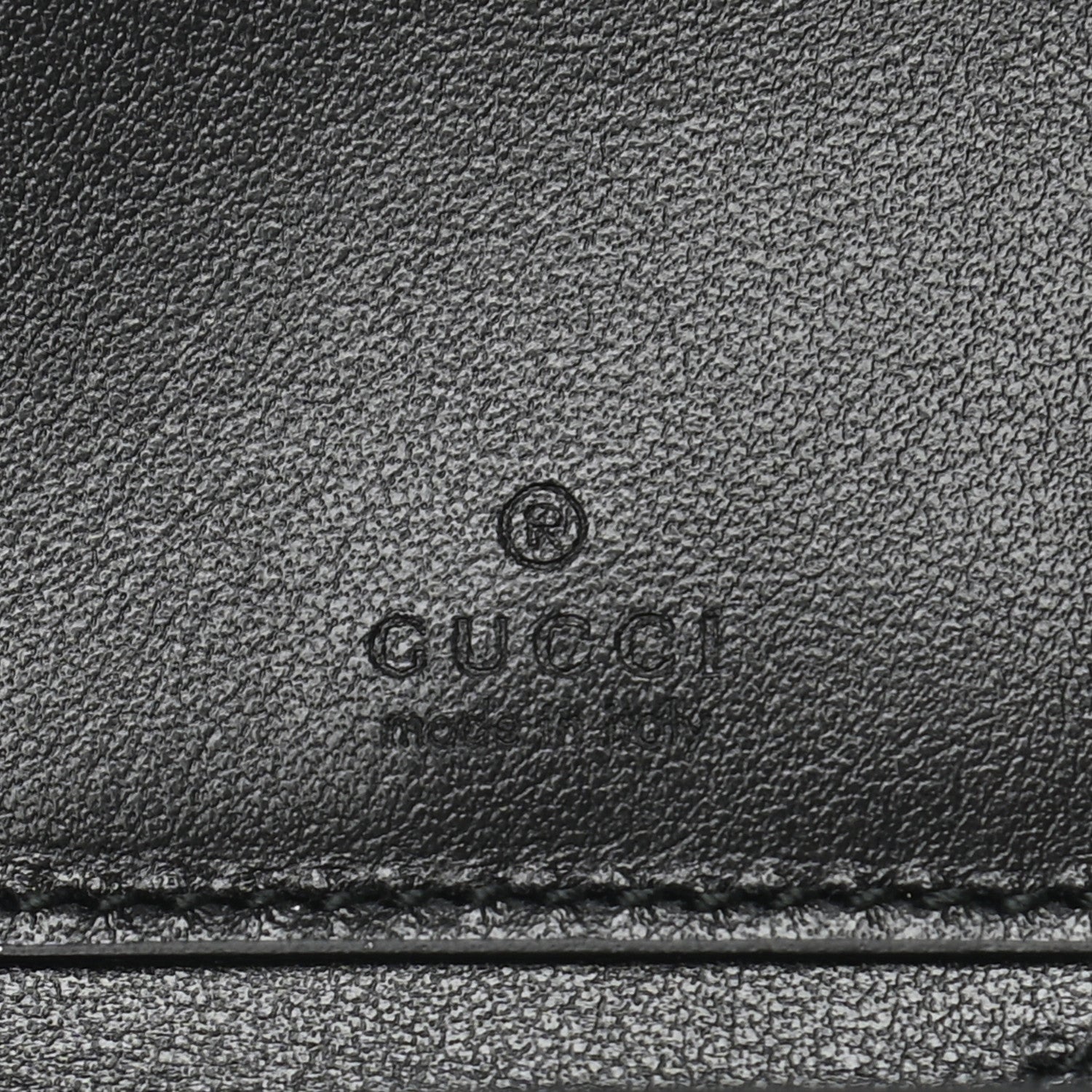 Gucci Calfskin Logo Zip Around Wallet Black 6 of 7