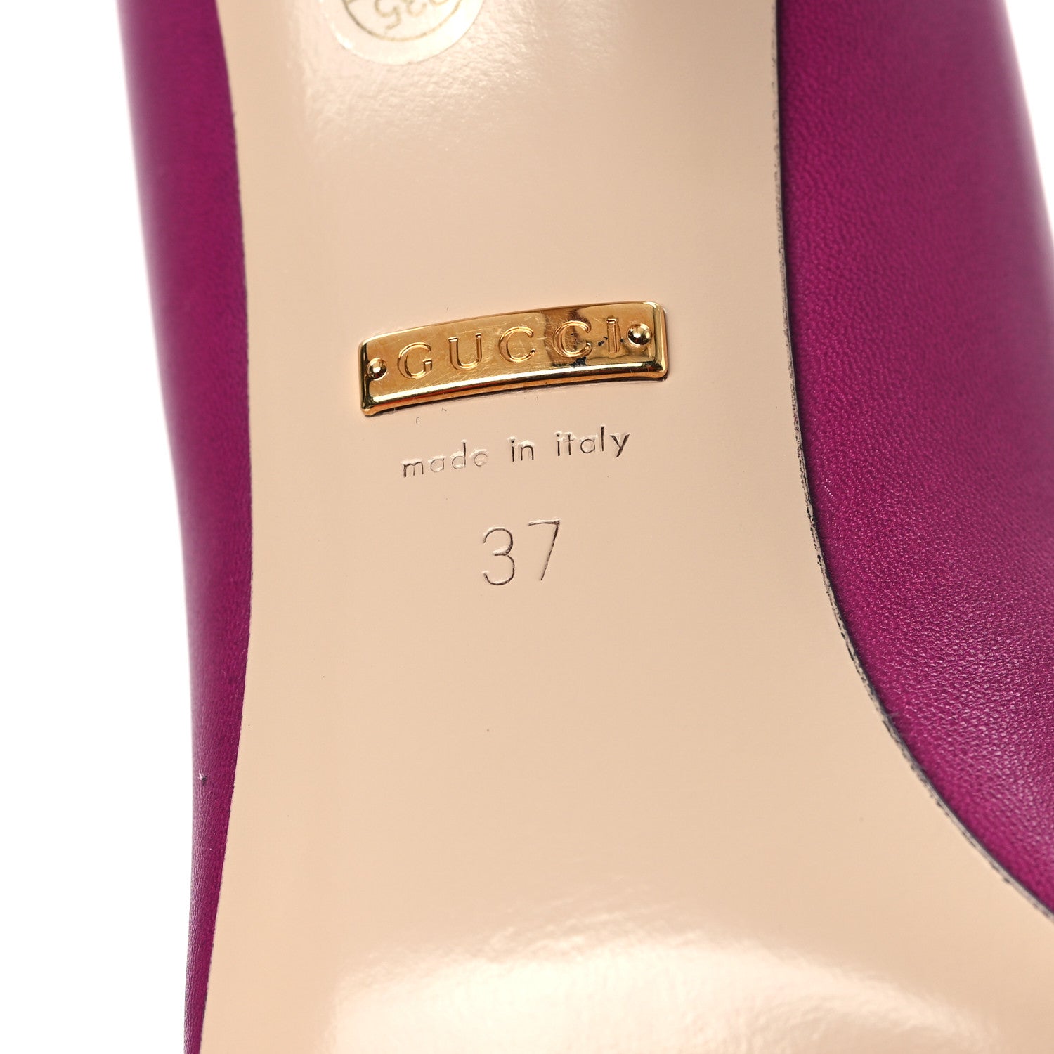 Gucci Malaga Kid Zumi 75mm Pumps 37 Fuchsia 6 of 9