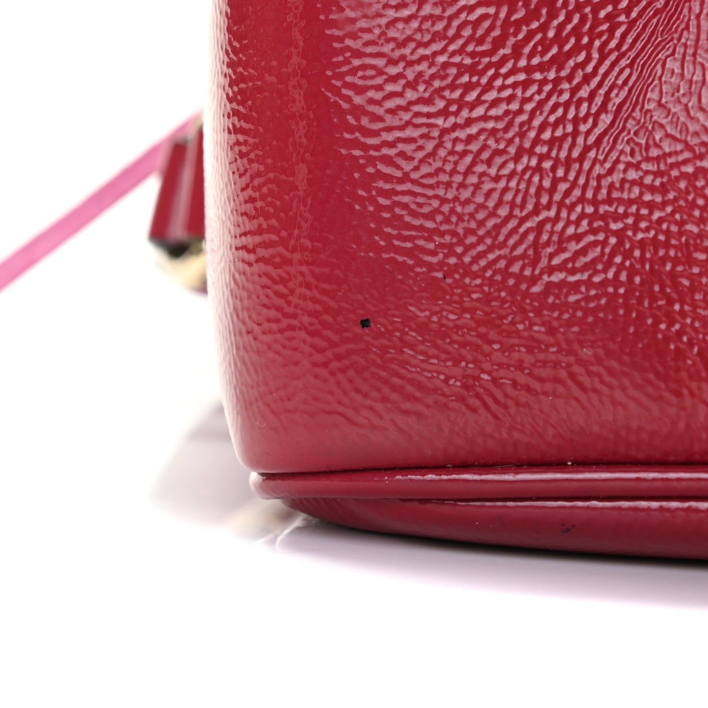 Soft Patent Small Soho Disco Bag Bright Bougainvillea
