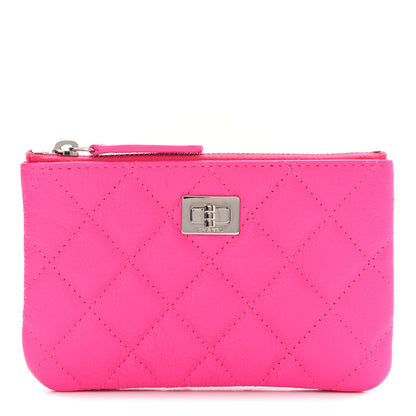 Chanel Goatskin Quilted Small Reissue Cosmetic Case Pink 1 of 8