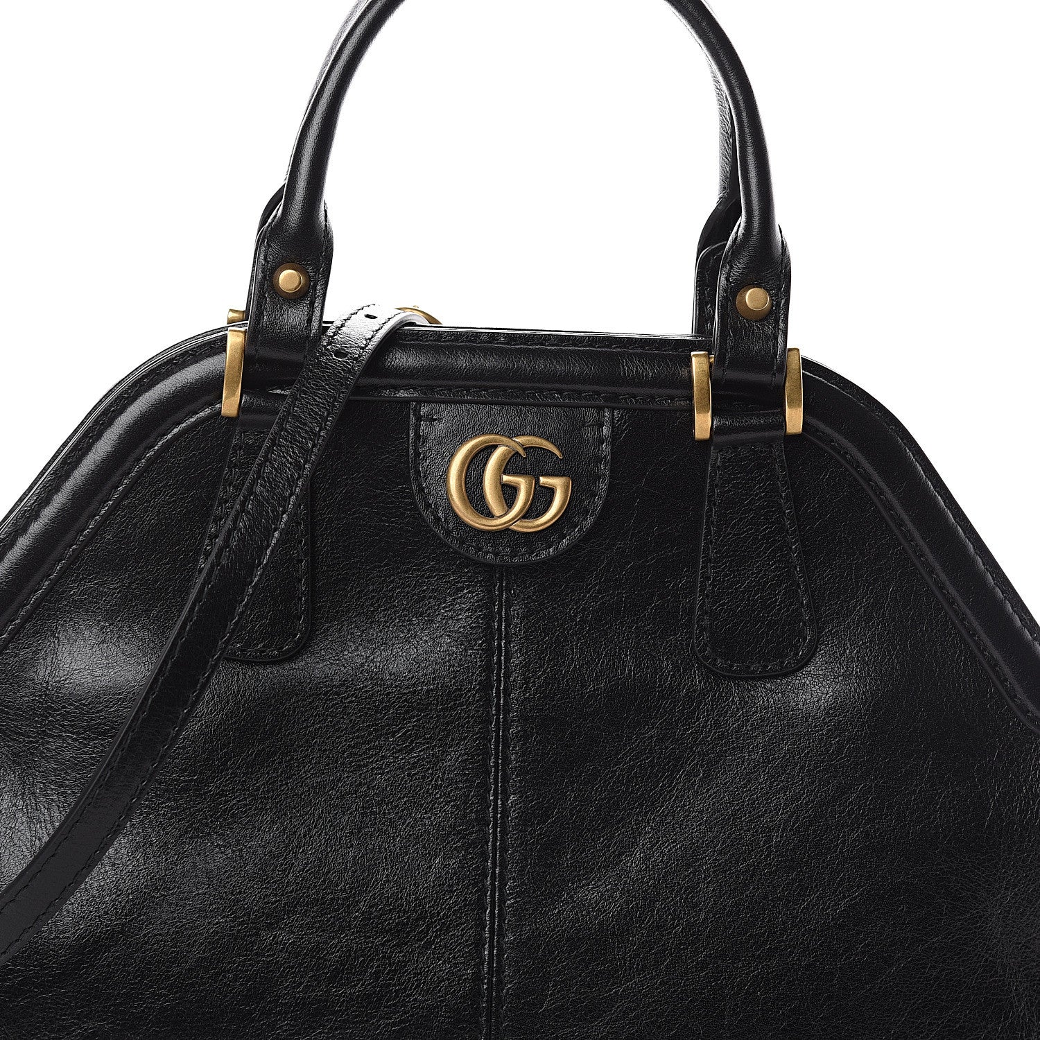 Gucci Calfskin Medium Re(Belle) Top Handle Bag Black 6 of 8