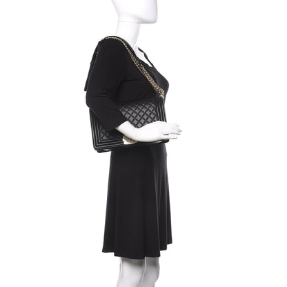 Chanel Lambskin Quilted New Medium Boy Flap Black 3 of 15