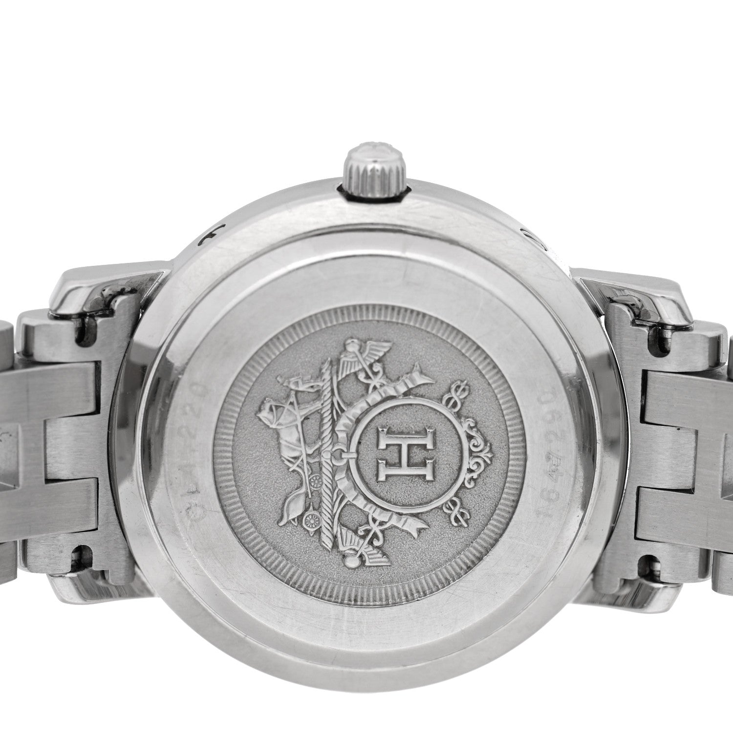 Hermes Stainless Steel 24mm Clipper Quartz Watch Gold 4 of 4