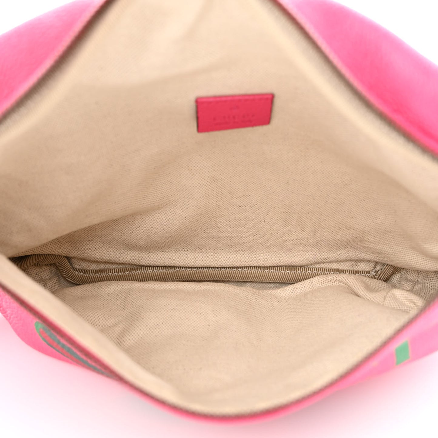 Grained Calfskin Logo Belt Bag Pink
