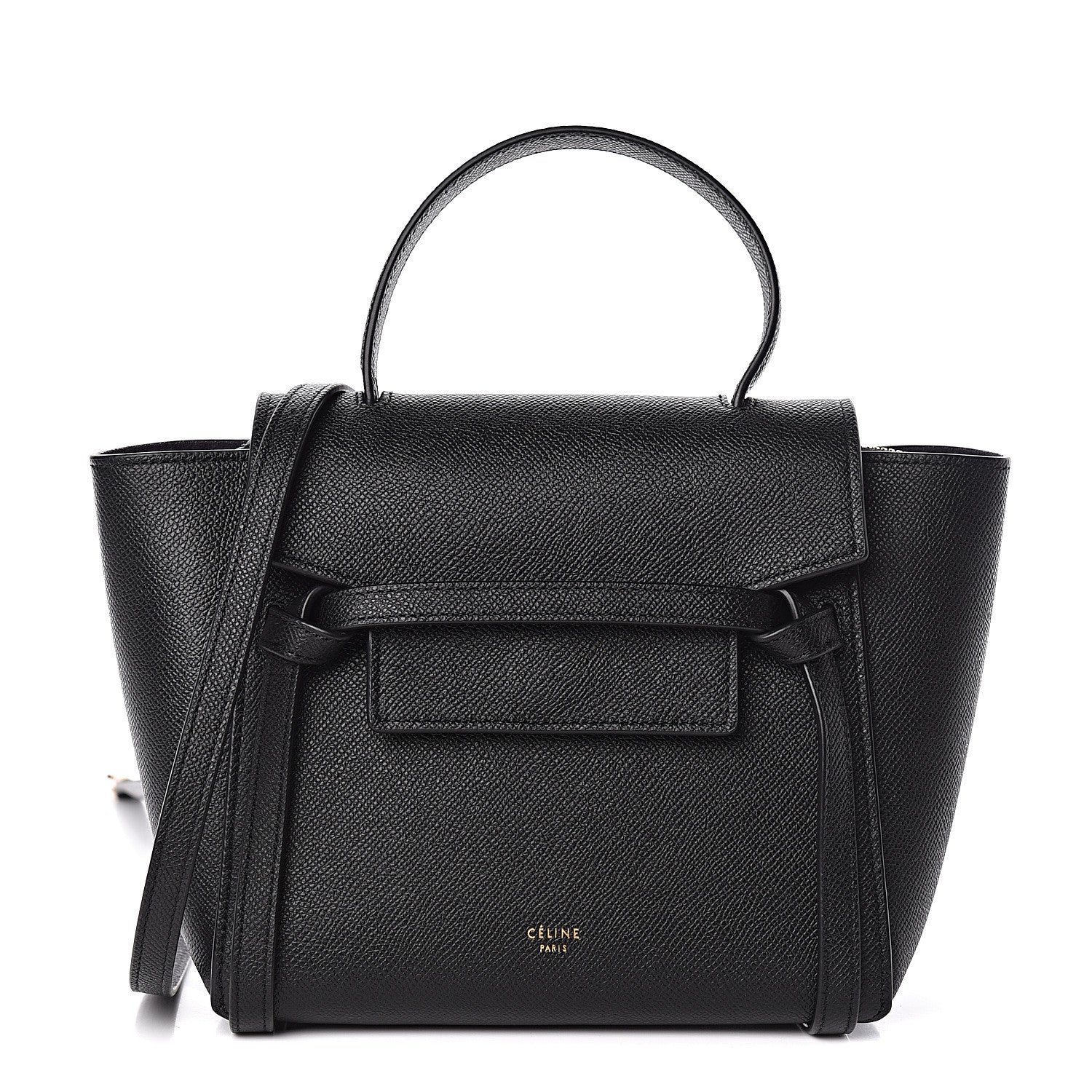 Celine Grained Calfskin Nano Belt Bag Black 1 of 10