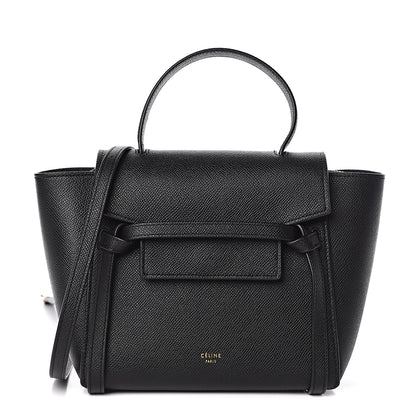 Celine Grained Calfskin Nano Belt Bag Black 1 of 10