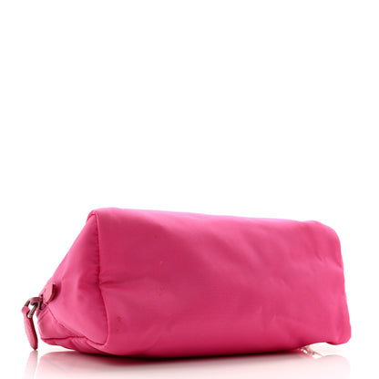 Prada Tessuto Nylon Vela Saffiano Necessaire Wristlet Pouch Fuxia 4 of 10