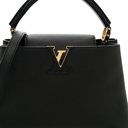 Louis Vuitton Taurillon Capucines PM Black 7 of 9