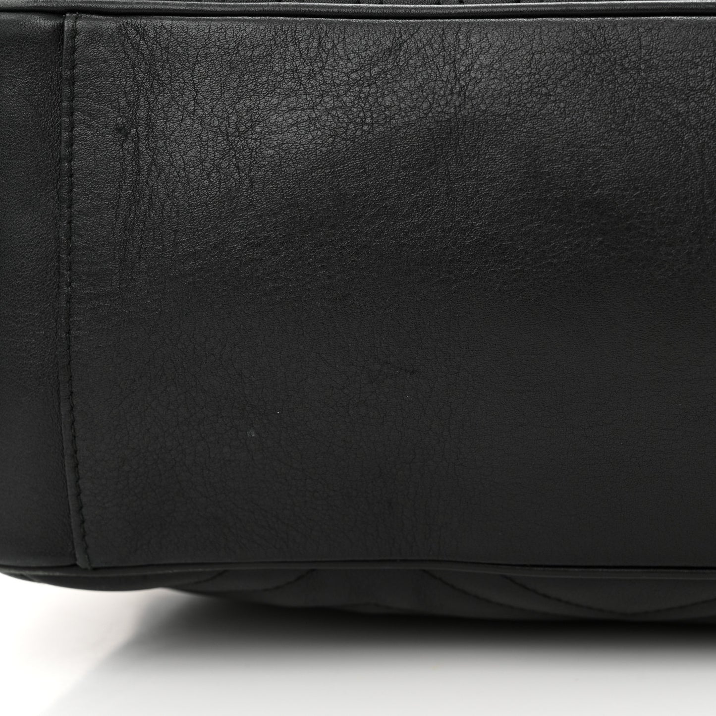 Calfskin Matelasse Maxi GG Marmont Top Handle Shoulder Bag Black Black