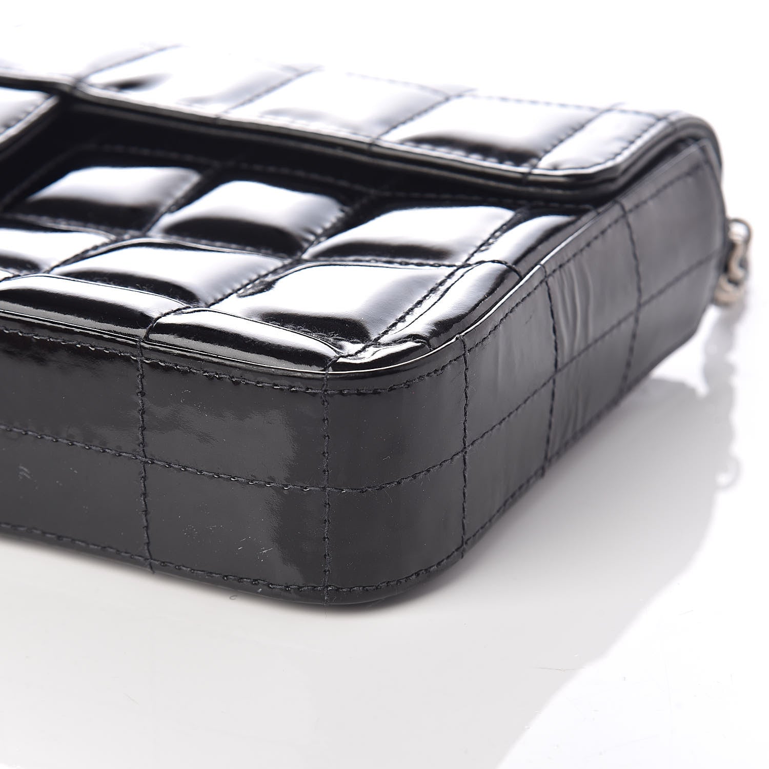 Chanel Patent East West Chocolate Bar Flap Black 10 of 10