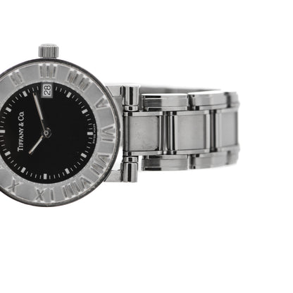 Tiffany Stainless Steel 25mm Atlas Quartz Watch Black 6 of 6