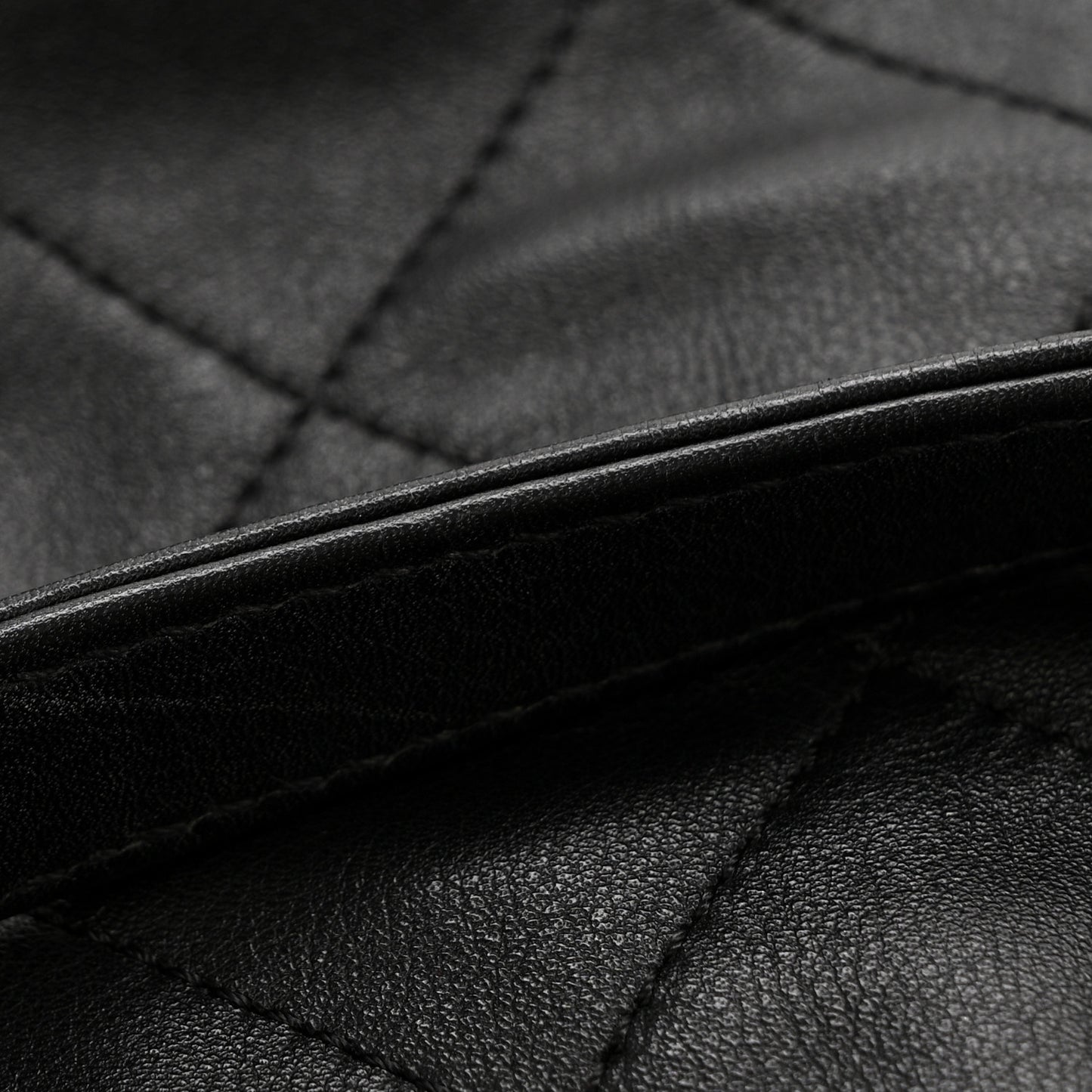 Calfskin Quilted Large Coco Pleats Tote Black