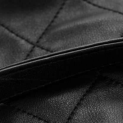 Chanel Calfskin Quilted Large Coco Pleats Tote Black 12 of 13