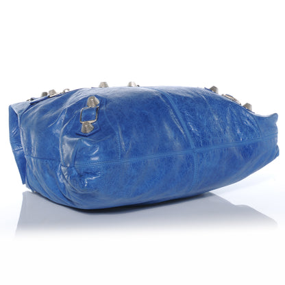 Balenciaga Agneau Giant 21 Silver Hardware Brief Electric Bleu 4 of 6