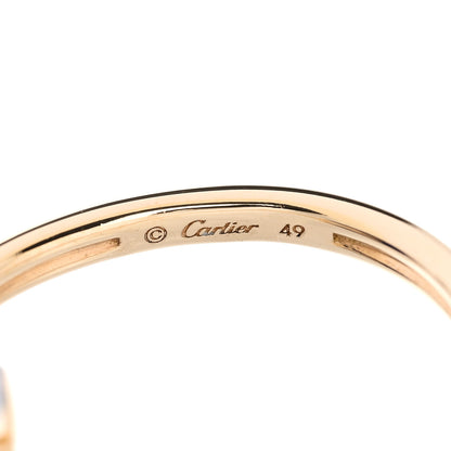 Cartier 18K Yellow Gold Diamond Lapis Lazuli Amulette de Cartier Ring 49 5 6 of 6