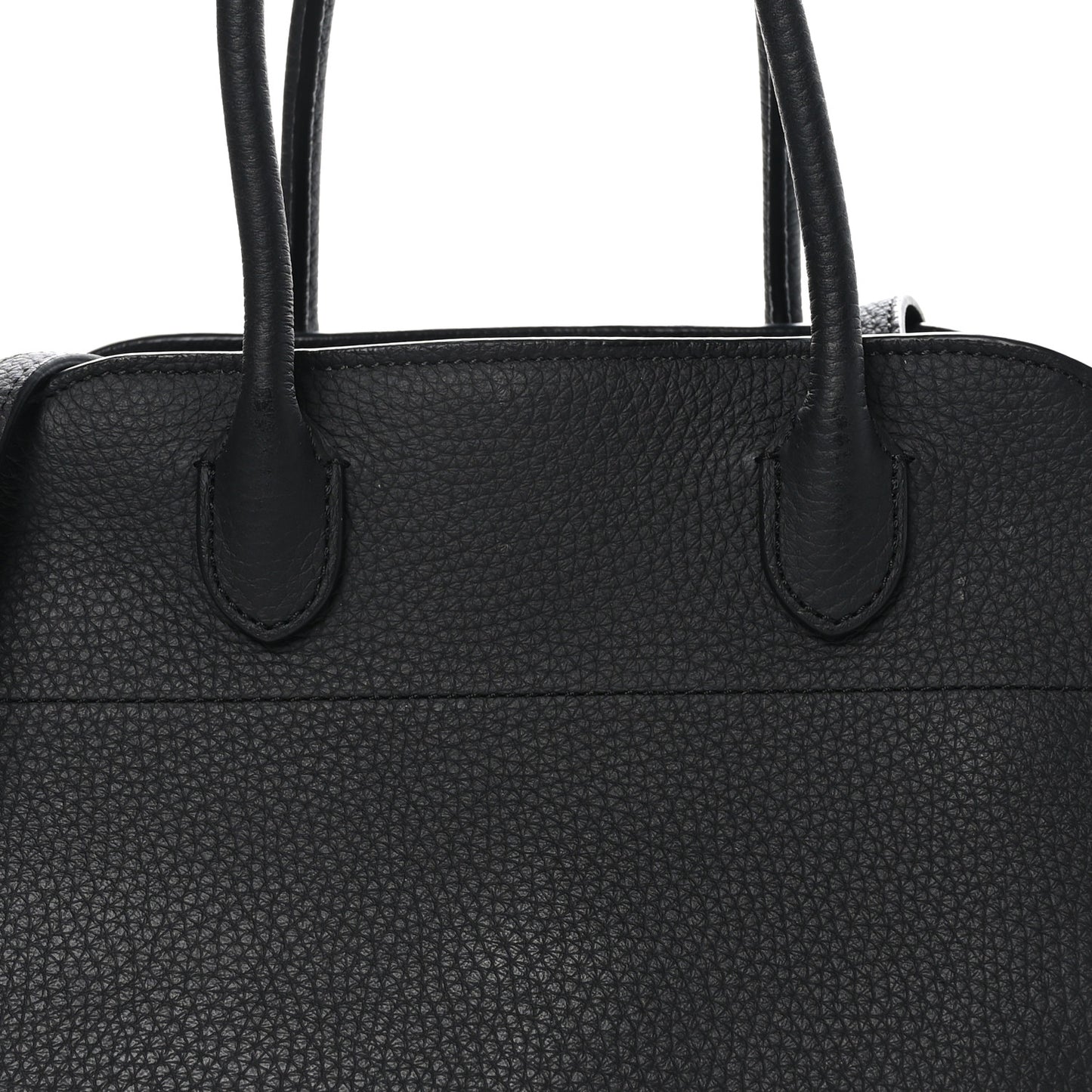 Grained Calfskin Soft Margaux 10 Bag Black