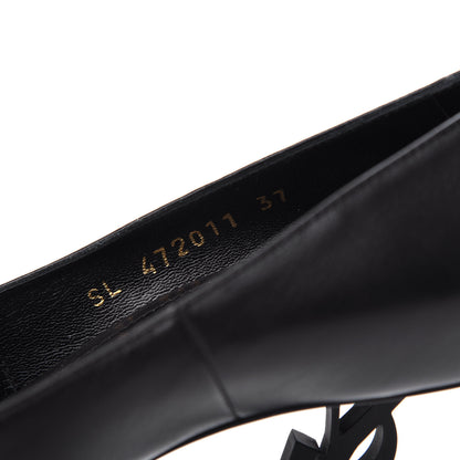 Saint Laurent Calfskin Opyum 110 Pumps 37 Black 10 of 11
