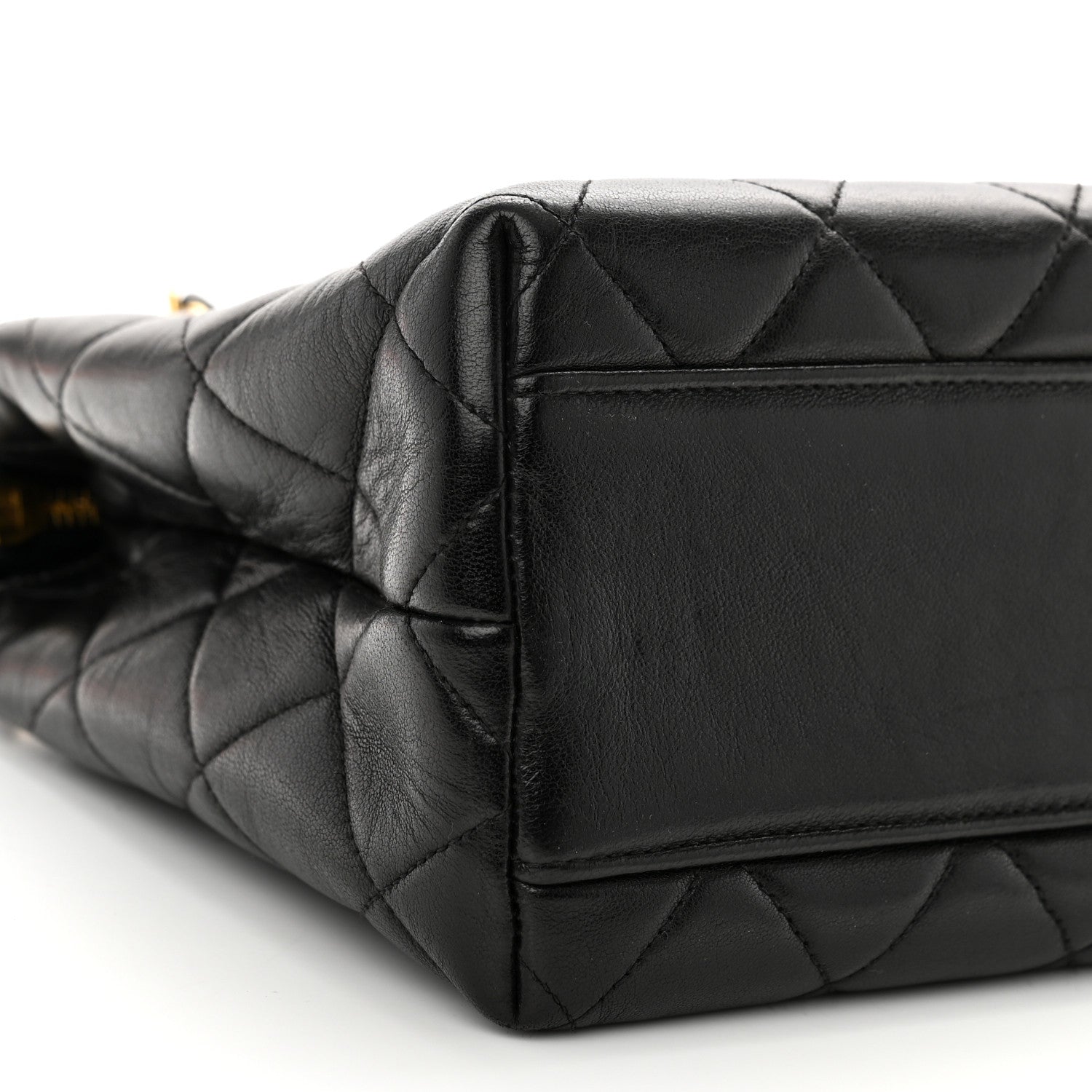 Chanel Lambskin Quilted Shoulder Bag Black 10 of 13