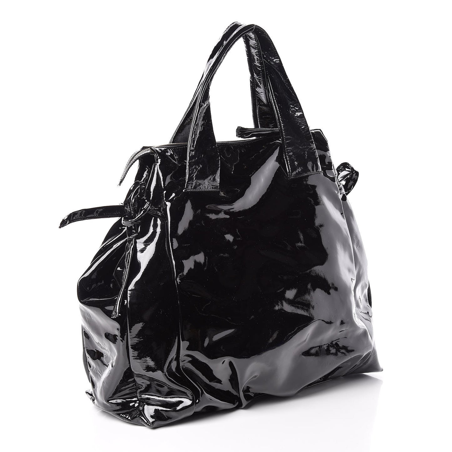Patent Large Hysteria Tote Black