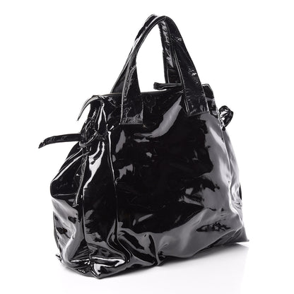Gucci Patent Large Hysteria Tote Black 3 of 12
