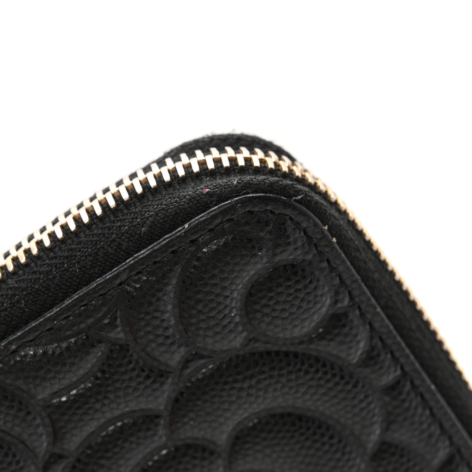 Chanel Caviar Camellia Embossed Large Zip Around Gusset Wallet Black 11 of 13