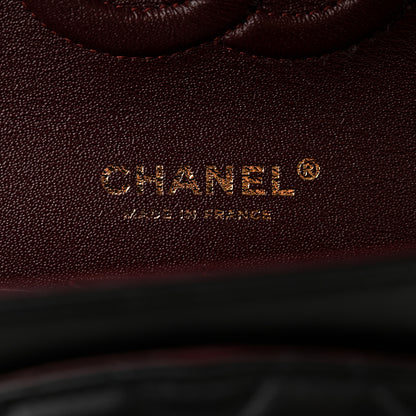 Chanel Lambskin Quilted Medium Double Flap Black 5 of 10