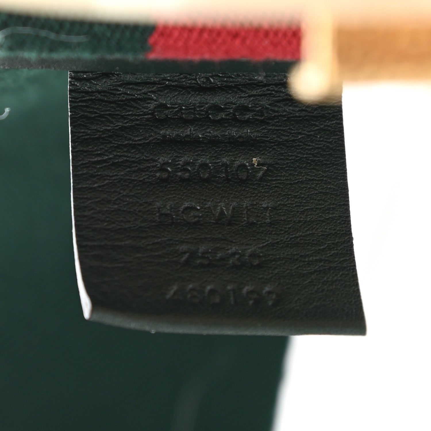 Gucci Web Elastic Plexiglass GG Marmont Belt 75 30 Red Green 3 of 4