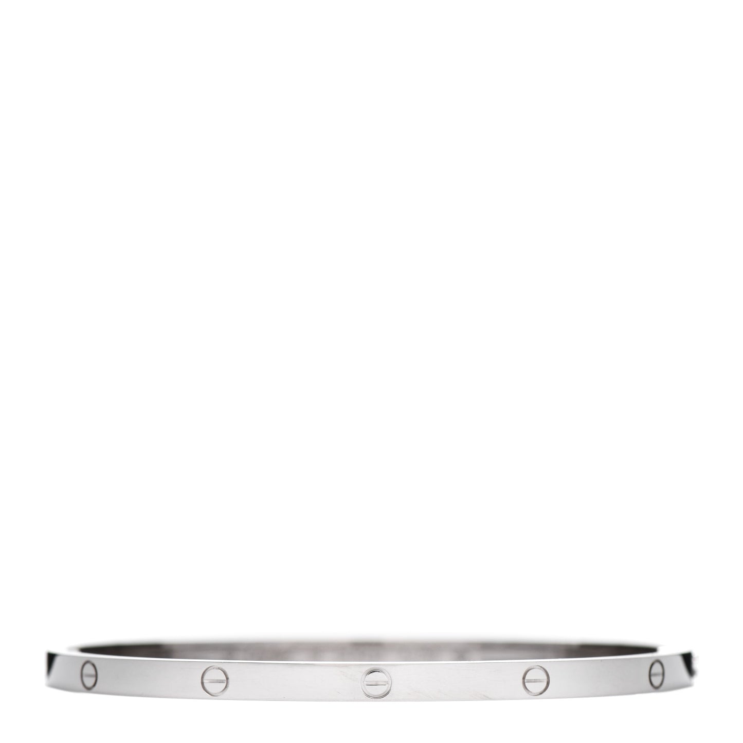 18K White Gold Small LOVE Bracelet 18