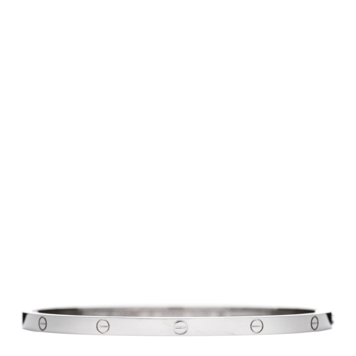 Cartier 18K White Gold Small LOVE Bracelet 18 1 of 4