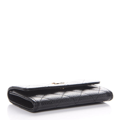 Chanel Caviar Quilted Flap Card Holder Black 4 of 9