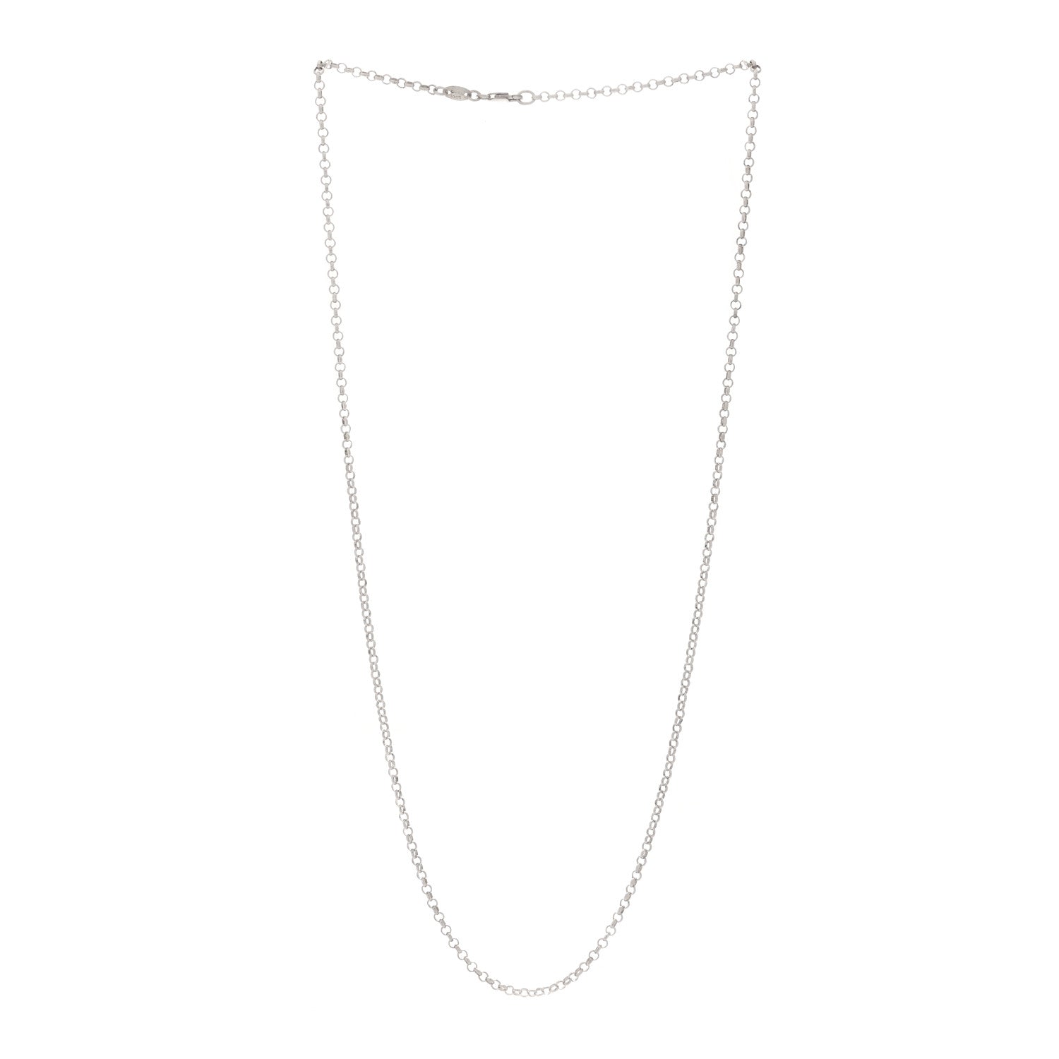 Chrome Hearts Sterling Silver Roll Chain Necklace 22" 3 of 5